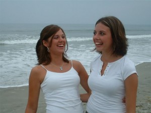 Reagan and me at the beach best friends stephanie hughes