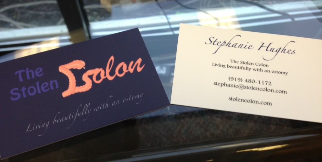 The Stolen Colon business cards networking connections