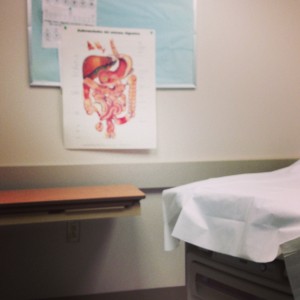 GI surgical hospital exam room stoma pain stephanie hughes stolen colon ostomy blog