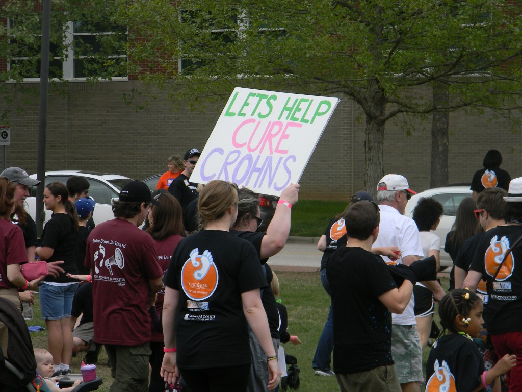 CCFA take steps walk cure crohn's stephanie hughes stolen colon ostomy blog