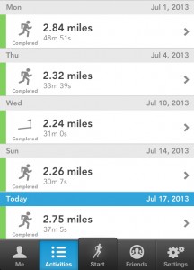 runkeeper running work outs gym race pace speed stephanie hughes stolen colon crohns ostomy blog