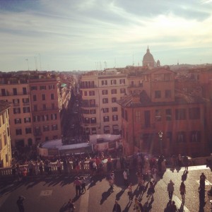 rome spanish steps view